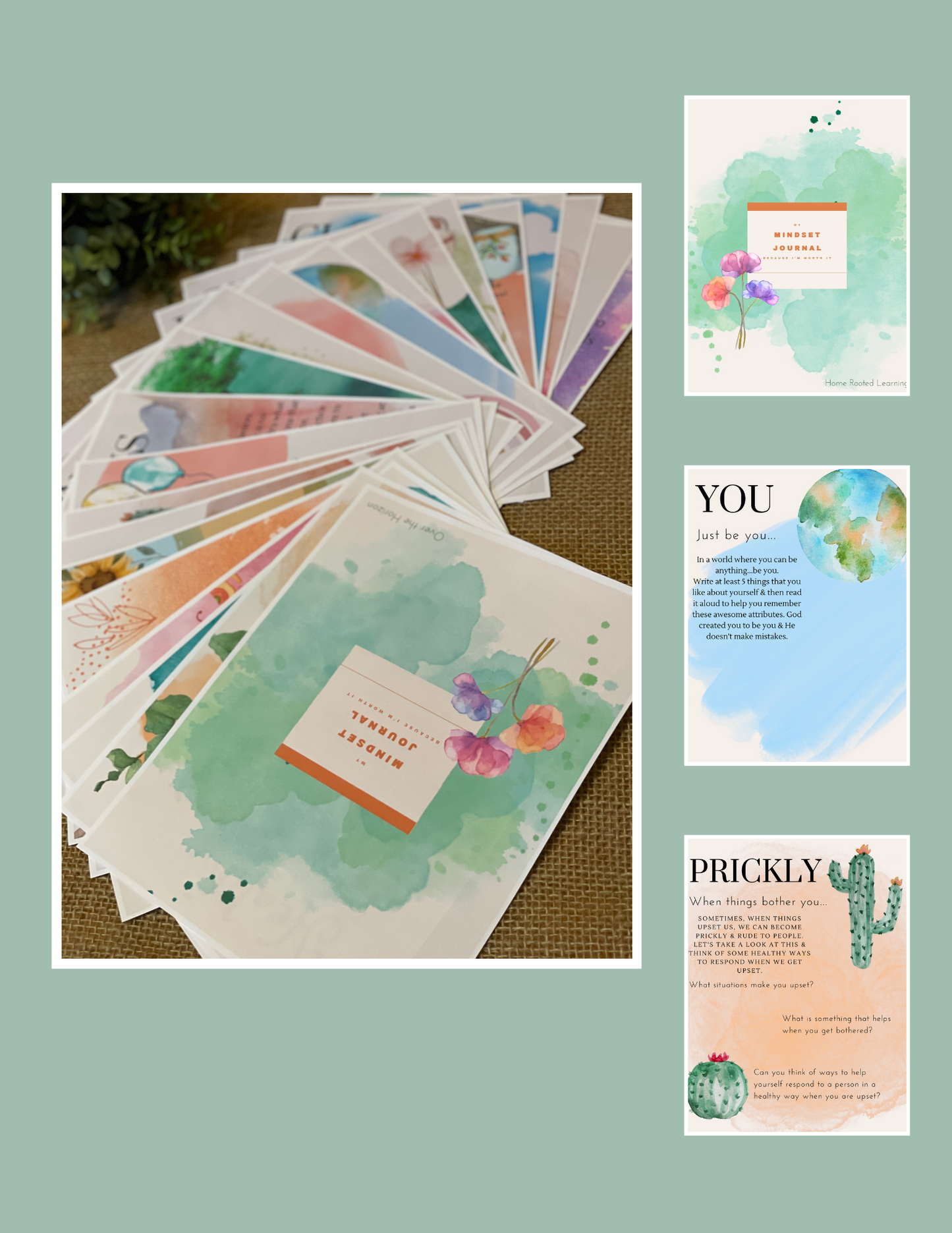 Mindset Journal: Watercolor Theme